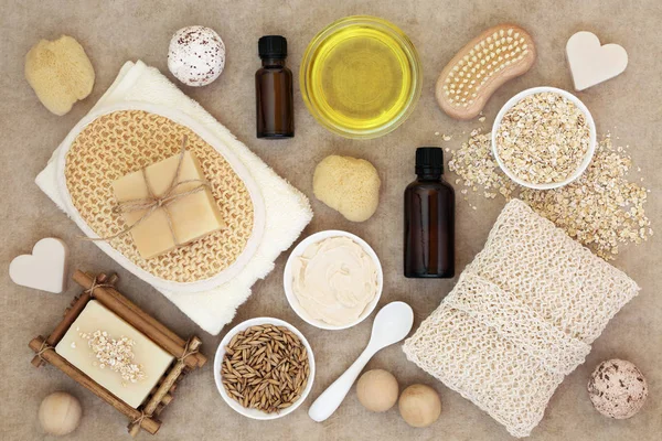 Productos para el cuidado del cuerpo y la piel — Foto de Stock