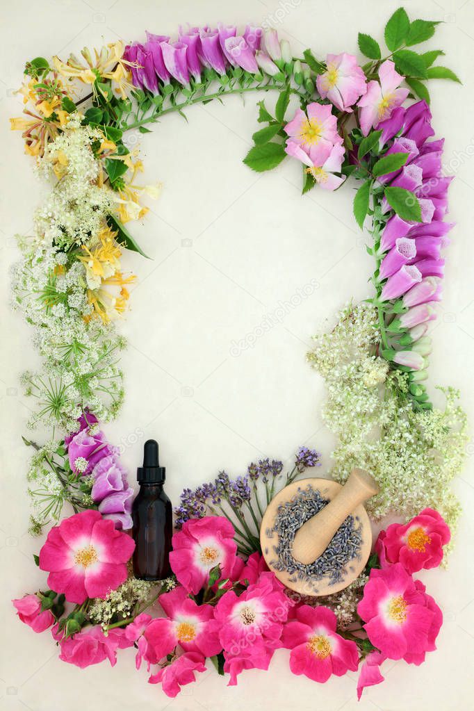 Herbal Medicine Flower Border