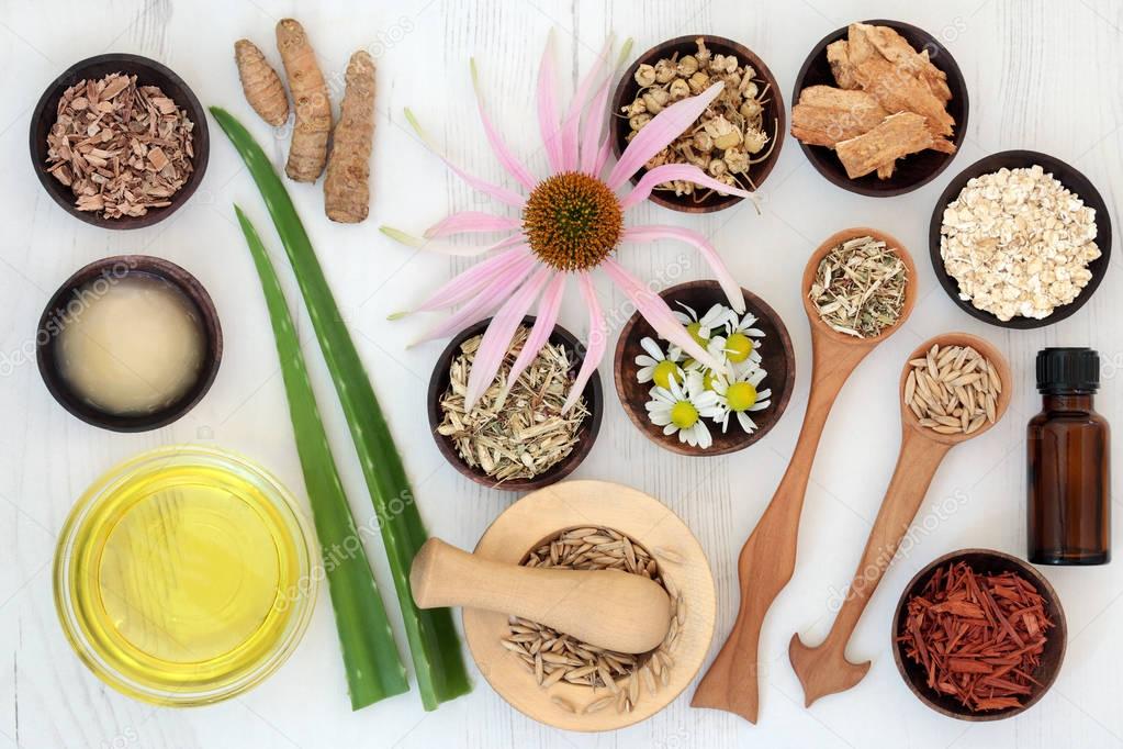 Herbal Skincare with Healing Ingredients
