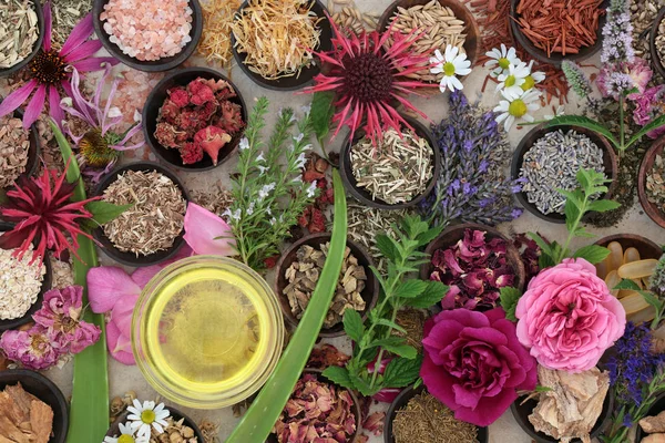 Cilt bakımı için doğal bitkisel tıp