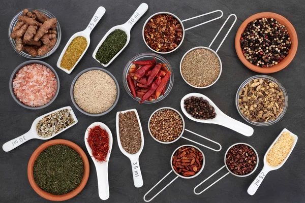 Dried Herbs and Spices — Stock Photo, Image