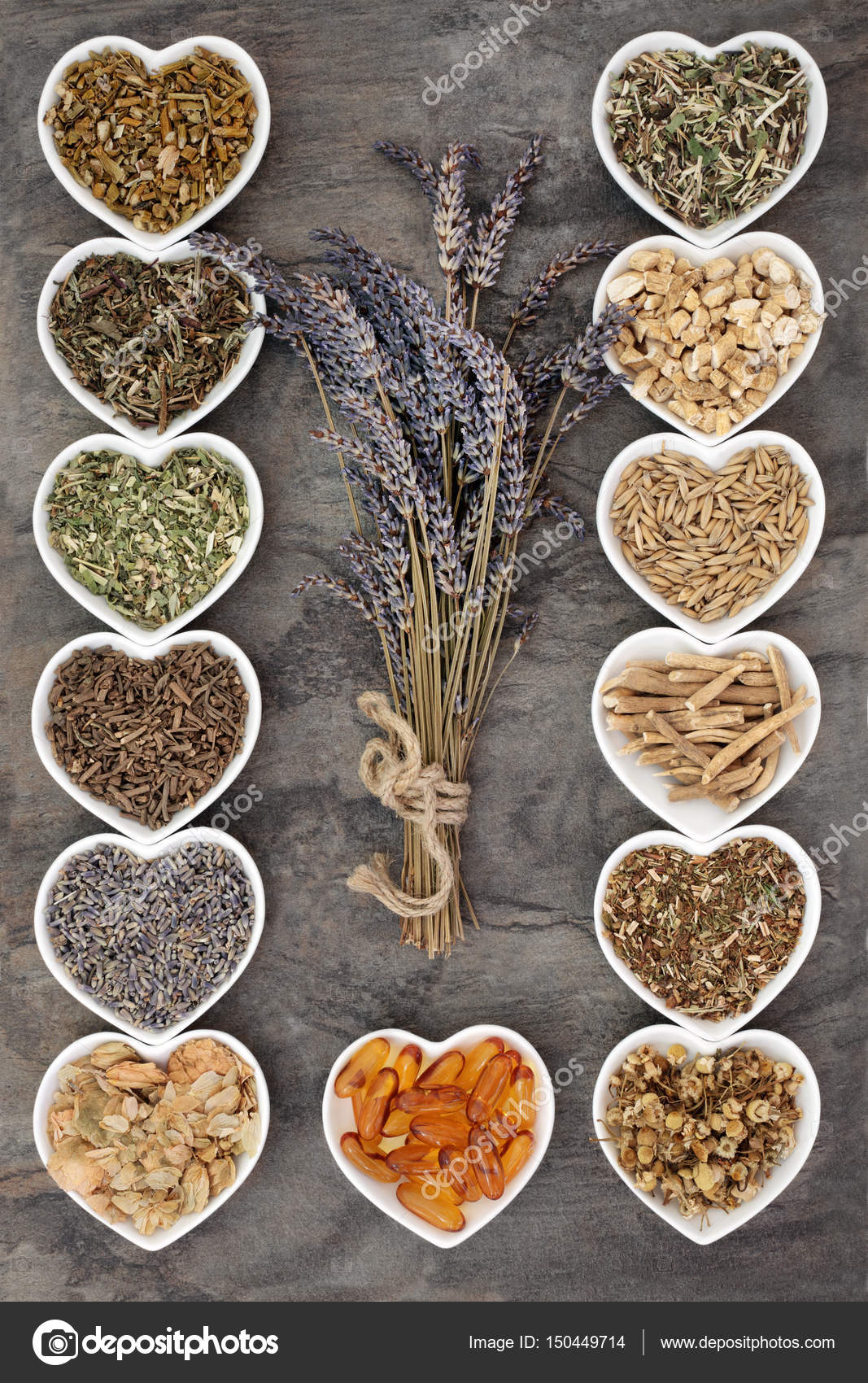 Medicinal Herbs for Anxiety Disorders — Stock Photo © marilyna 150449714