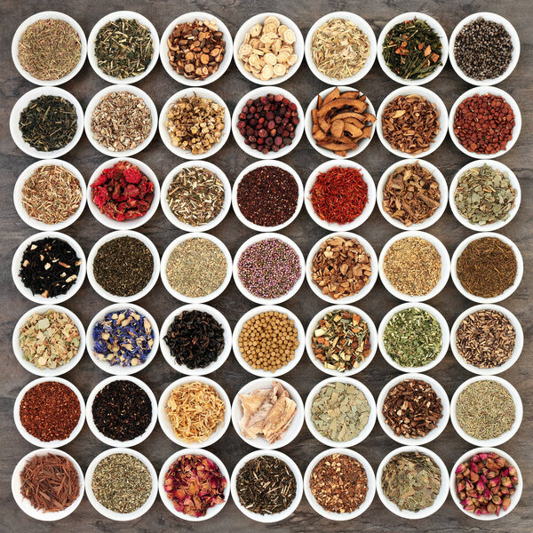 Большая коллекция травяного чая
  