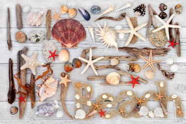 Plaj sanat soyut kolaj