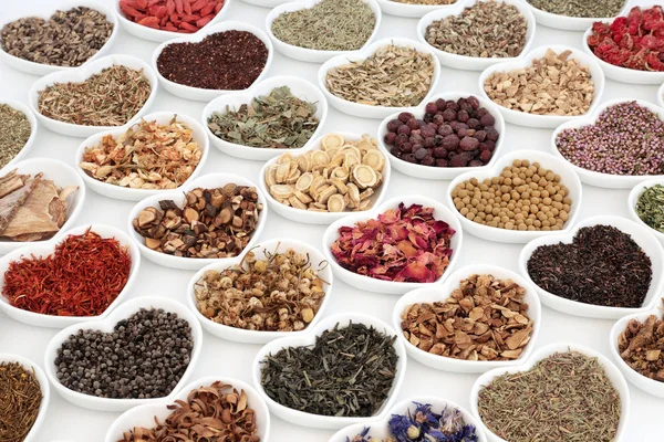 Herb Teas for Alternative Medicine — Stock Photo, Image