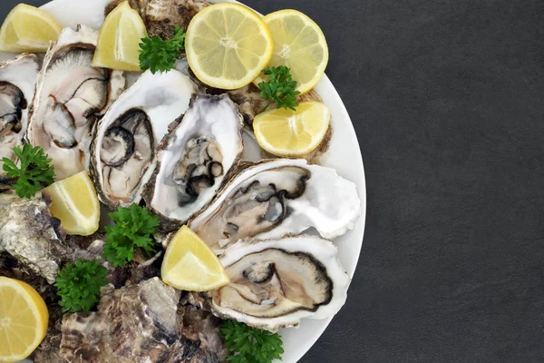 Oyster Afrodisiac Food — Fotografie, imagine de stoc