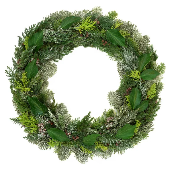 Winter Wreath Decoration — Stock Photo, Image