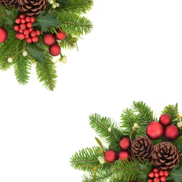 Decorative Christmas Background Border — Stock Photo, Image