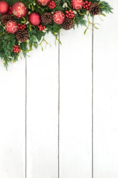 Kerst decoratieve rand — Stockfoto