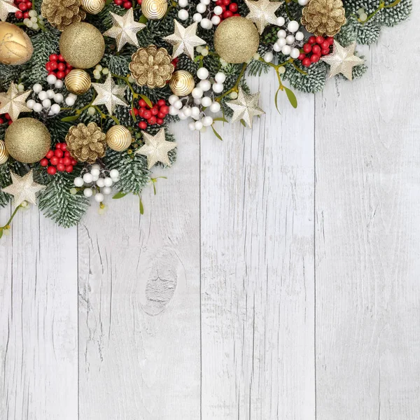 Kerst decoratieve achtergrond grens — Stockfoto