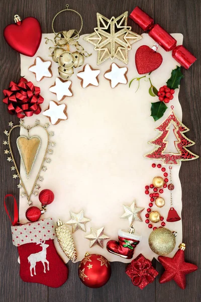 Christmas Festive Background Border — Stock Photo, Image