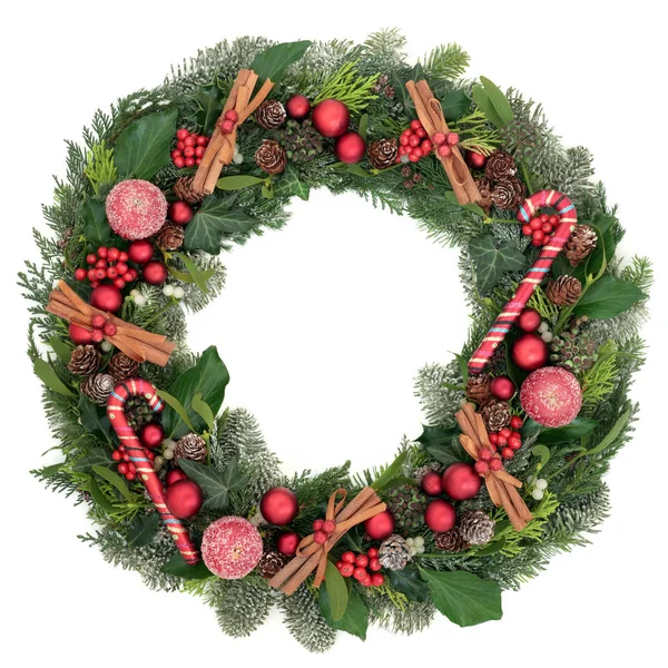 Decorative Christmas Wreath — Stock Photo, Image