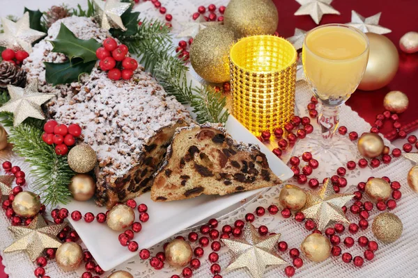 Cioccolato Stollen torta di Natale — Foto Stock