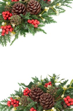 Doğal kış arka plan sınırı