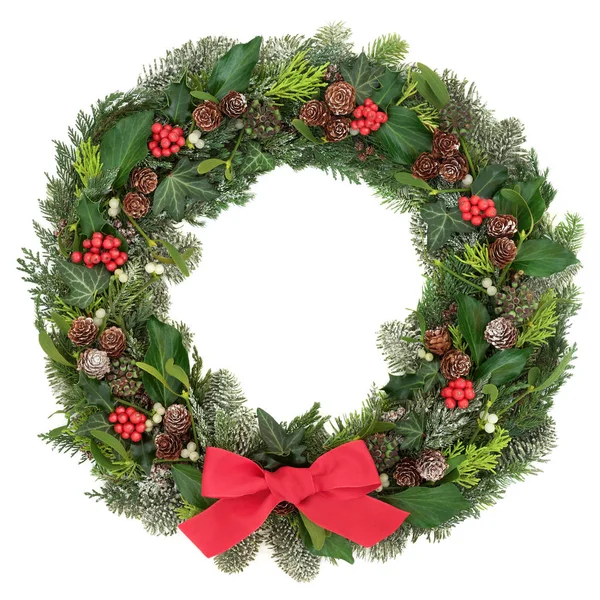 Christmas Wreath Decoration — Stock Photo, Image