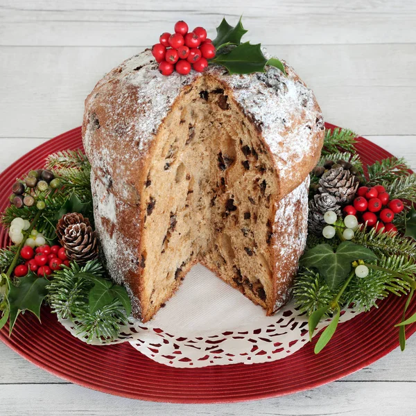 Bolo Panettone de chocolate — Fotografia de Stock