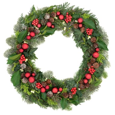 Noel çelenk dekorasyon