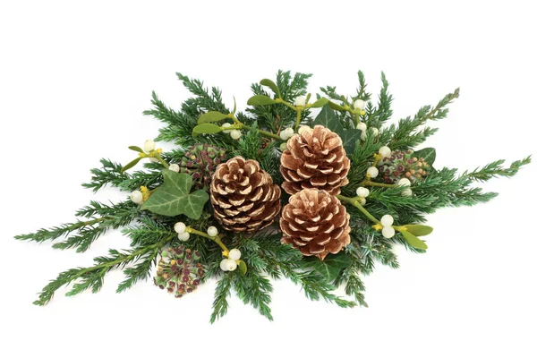 Florale decoratie van Kerstmis — Stockfoto