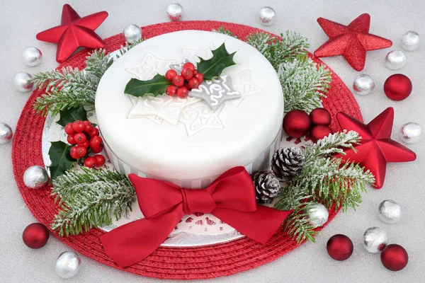 Traditional Christmas Cake — Stock Photo, Image