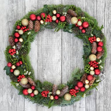 Noel çelenk dekorasyon