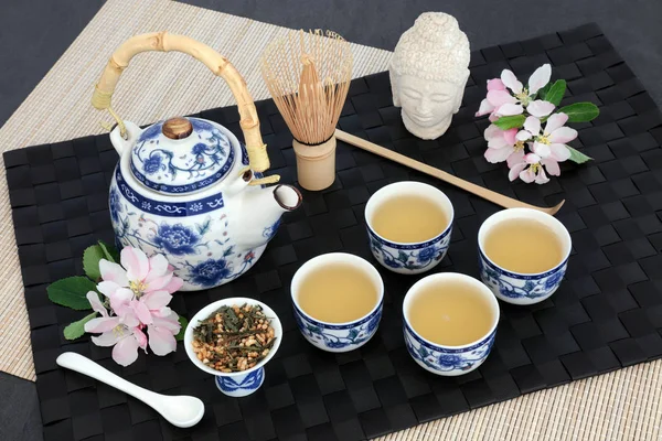 日本の玄米茶藤山茶 — ストック写真