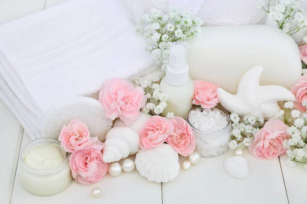 Baño Productos de limpieza de belleza —  Fotos de Stock