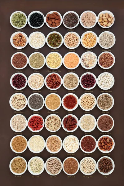 High Fiber Health Food Sampler — Stock Photo, Image