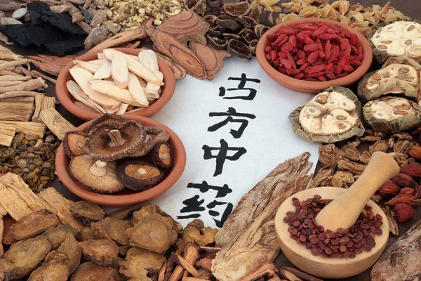 Medicina tradicional china antigua — Foto de Stock