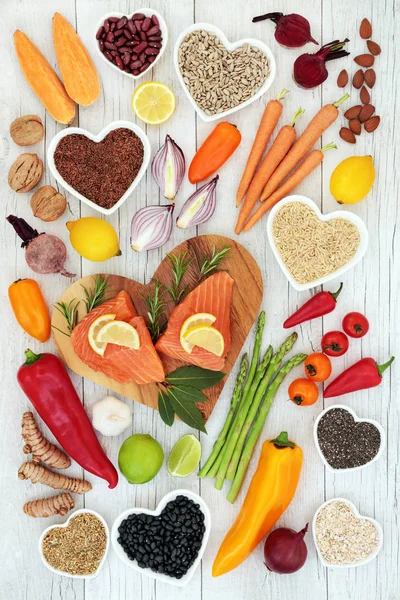 Health Food for Heart Fitness — Stock Photo, Image