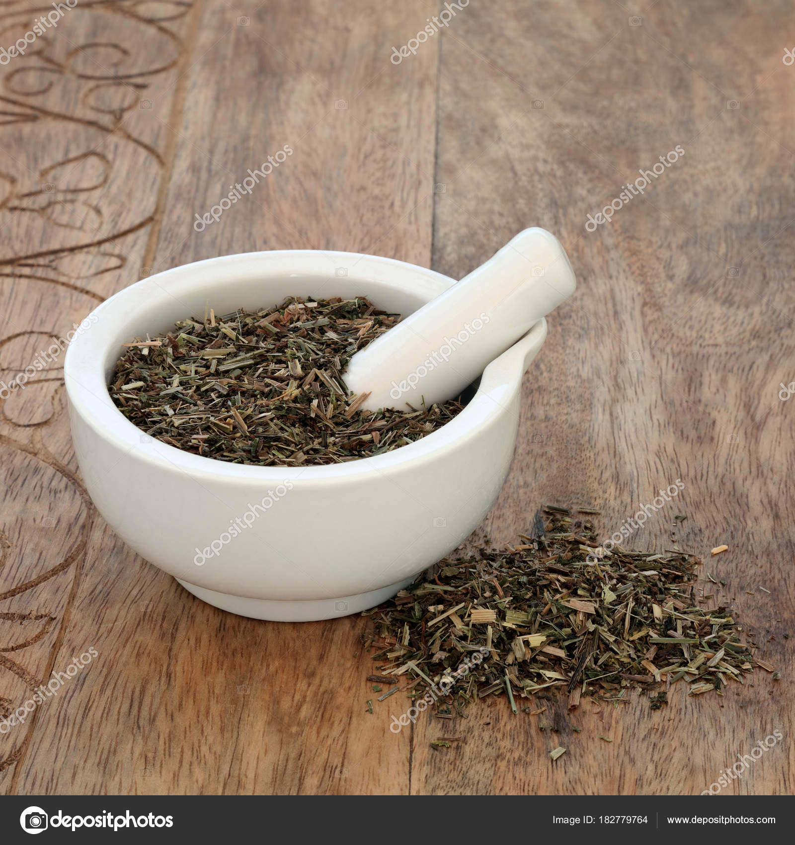 Cleavers Leaf Herb — Stock Photo © marilyna 182779764