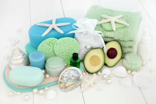 Avocado Skincare Beauty Treatment — Stock Photo, Image