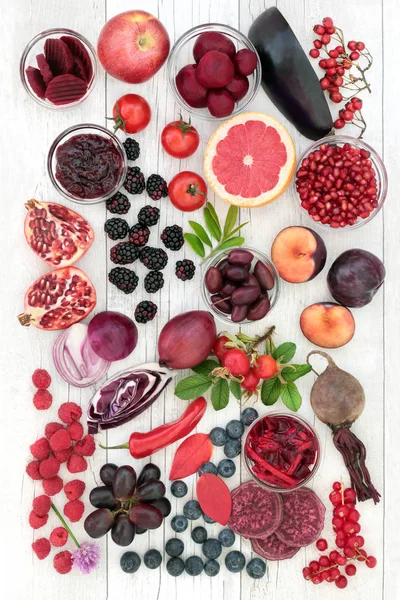 Alimentos para la salud altos en antocianinas — Foto de Stock