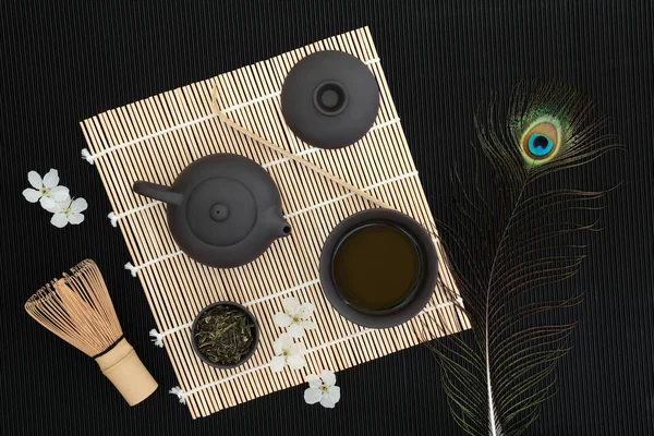 Cerimônia de chá Sencha japonês — Fotografia de Stock