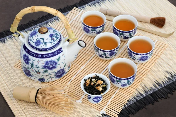 Cerimonia del tè al gelsomino giapponese — Foto Stock