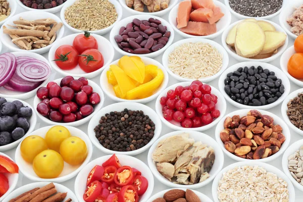 Nutrición súper alimentaria para un corazón sano —  Fotos de Stock