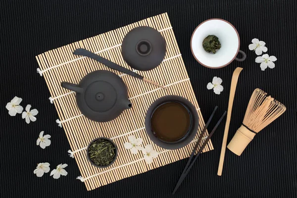 Japonský čaj Sencha Sukiygu Makoto — Stock fotografie