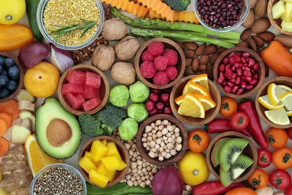 Super voedsel voor een goede gezondheid — Stockfoto