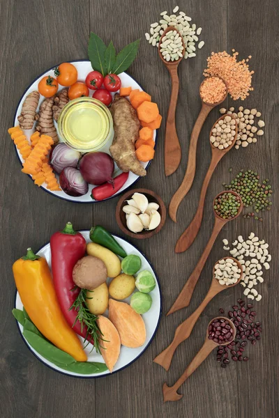 Selección de alimentos saludables — Foto de Stock