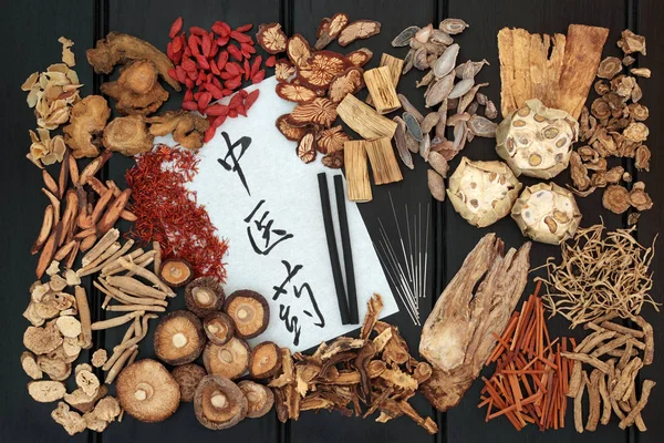 Čínské bylinné medicíny — Stock fotografie
