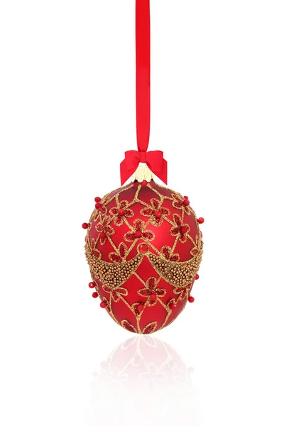 Christmas Tree Bauble Decoration — Stock Photo, Image