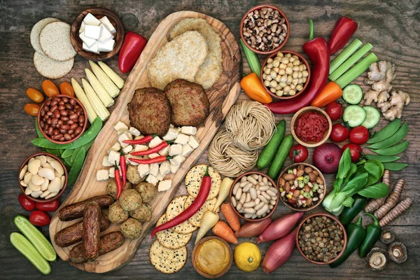 Veganistisch voedsel voor ethisch eten — Stockfoto