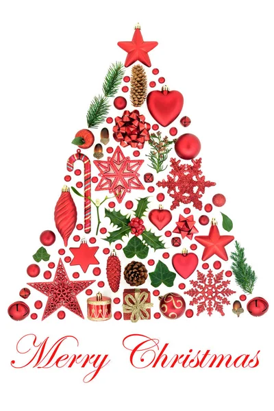 Streszczenie Wesołych Świąt dekoracji choinki — Zdjęcie stockowe