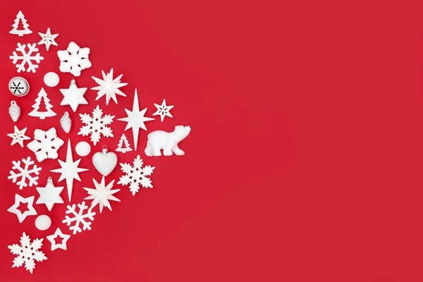 Fondo decorativo abstracto de Navidad en rojo — Foto de Stock