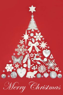 Mutlu Noel Ağacı Soyut Dekorasyonu 