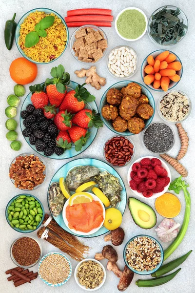 Egészséges Super Food Collection for Fitness and Energy — Stock Fotó