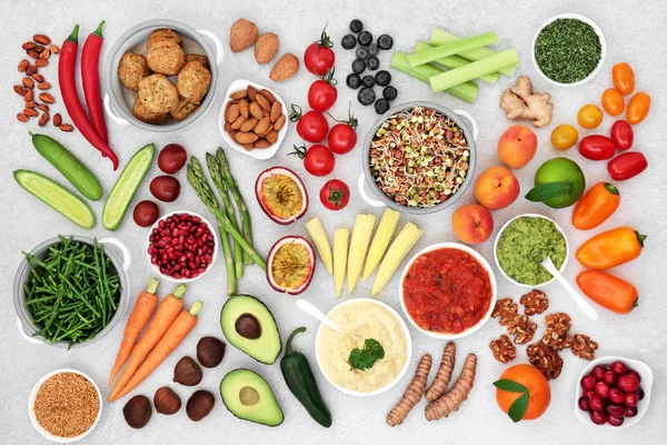 Vegane Superfood-Kollektion — Stockfoto