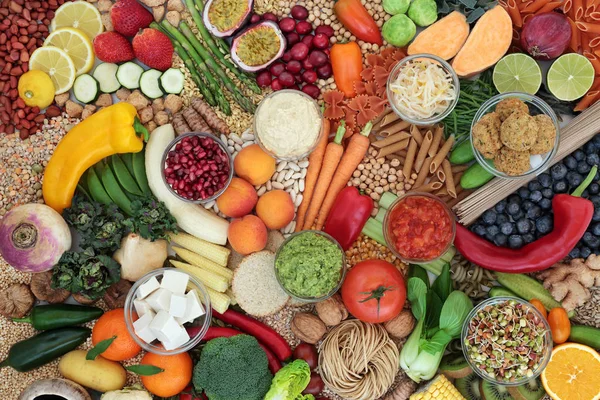 Makanan Kesehatan Vegan untuk Makan Etis — Stok Foto
