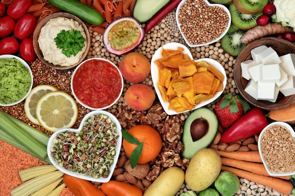 Zdravá strava Vegan potravin — Stock fotografie
