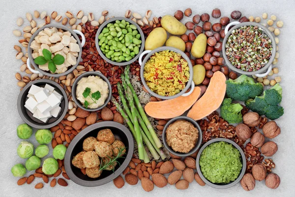 Hälsosam mat för Veganer för Fitness — Stockfoto