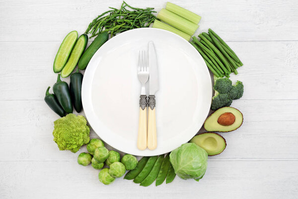 Green Vegan Health Food